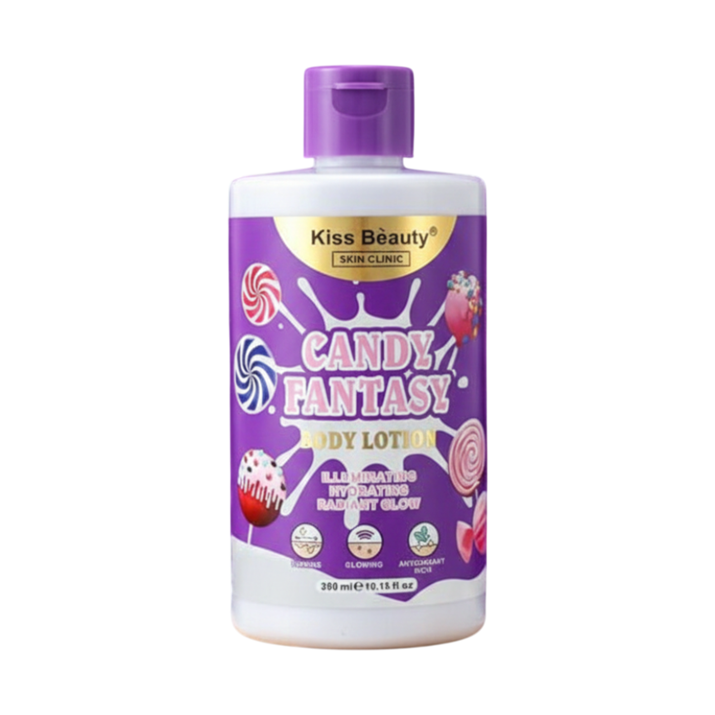 Loción Corporal Candy Fantasy 360ml - KISS BEAUTY