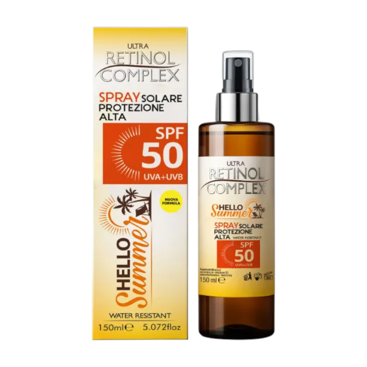 Protector Solar SPF 50 Hello Summer 150ml Nueva Formula - ULTRA RETINOL COMPLEX