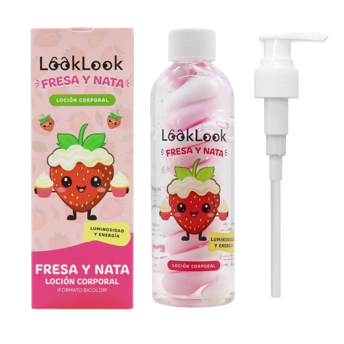 Loción Corporal Fresa y Nata 200ml - LOOKLOOK