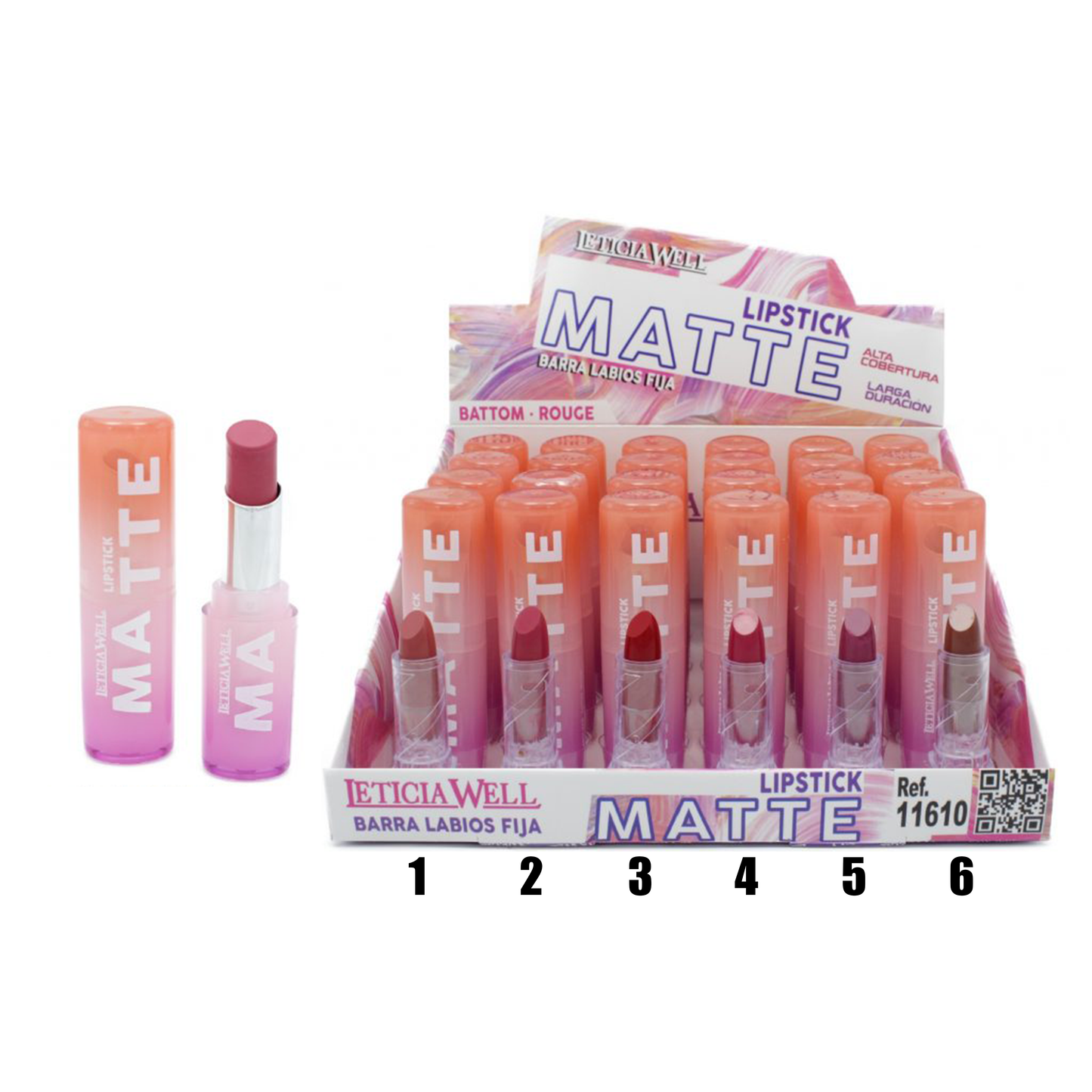 Barra De Labios Fija Matte - LETICIA WELL