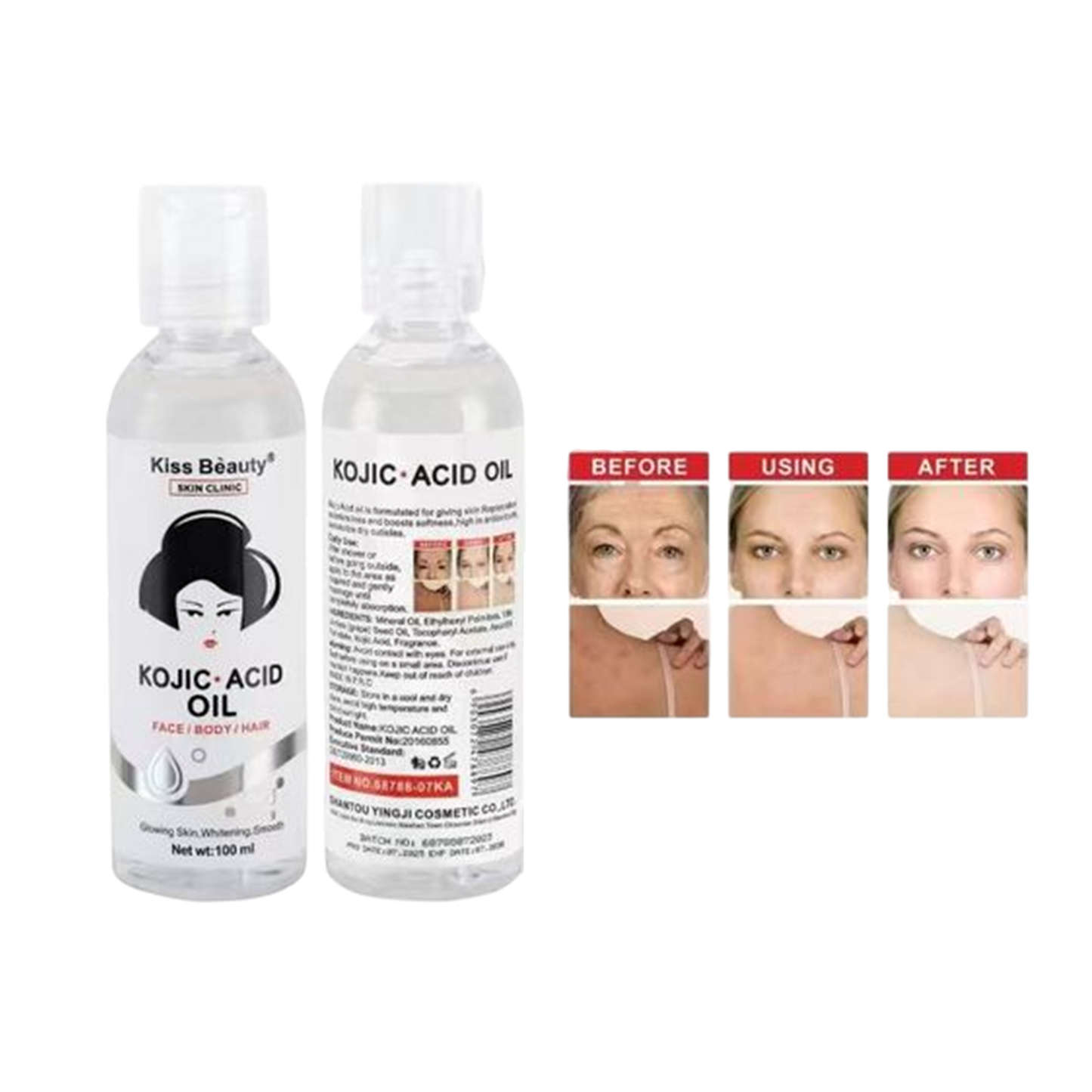 Aceite Corporal Kojic Acid - KISS BEAUTY