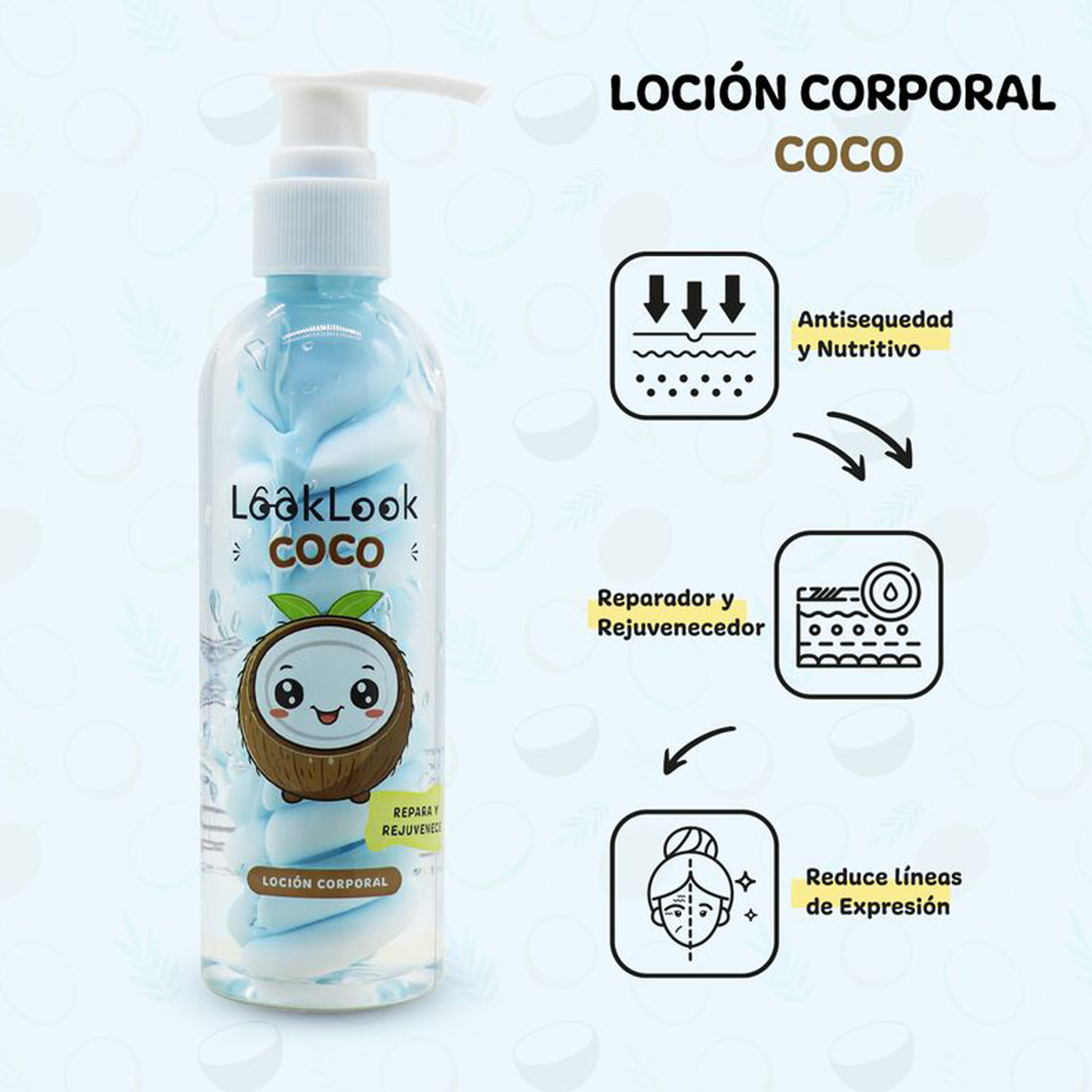 Loción Corporal Coco 200ml - LOOKLOOK