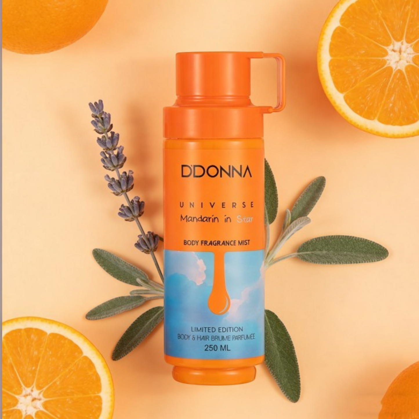 Body Mist Universe Mandarin In Star 250ml - D´DONNA