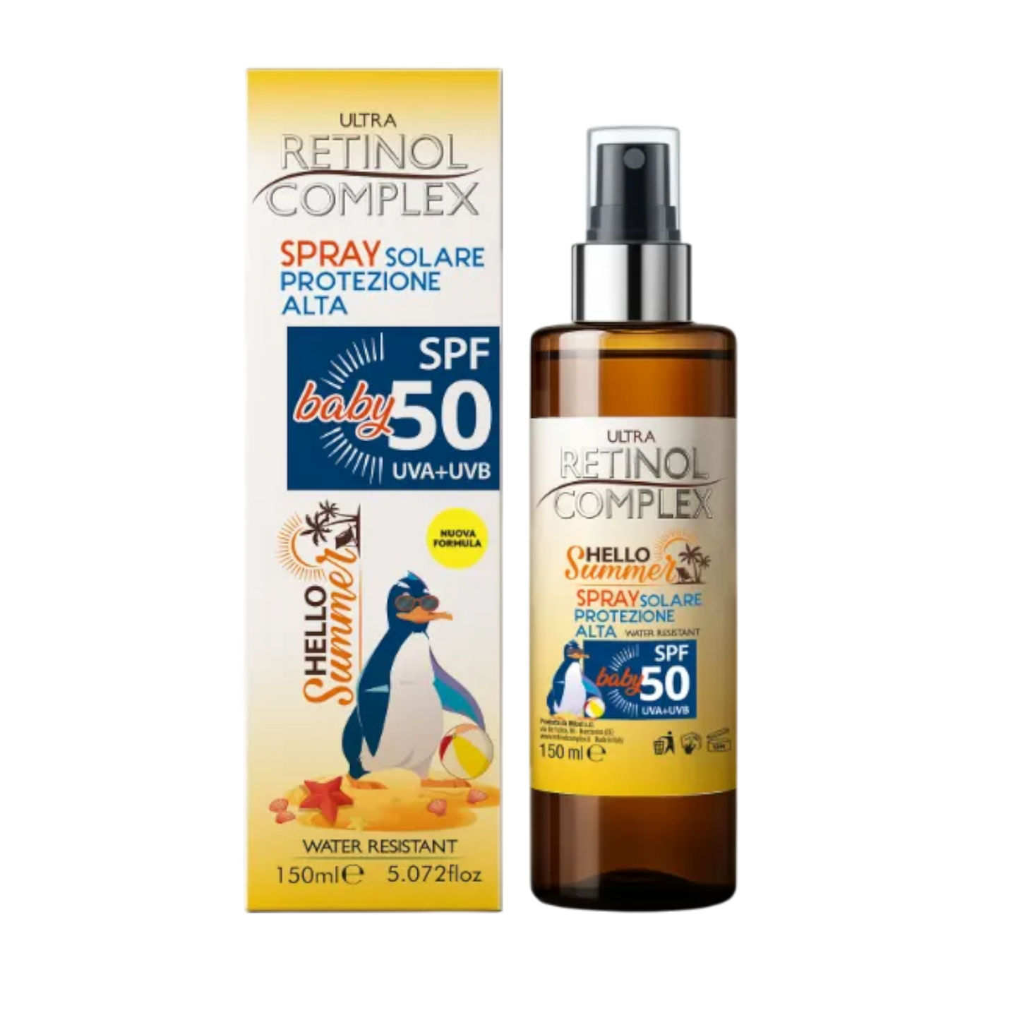 Protector Solar Baby SPF 50 Hello Summer 150ml Nueva Formula - ULTRA RETINOL COMPLEX