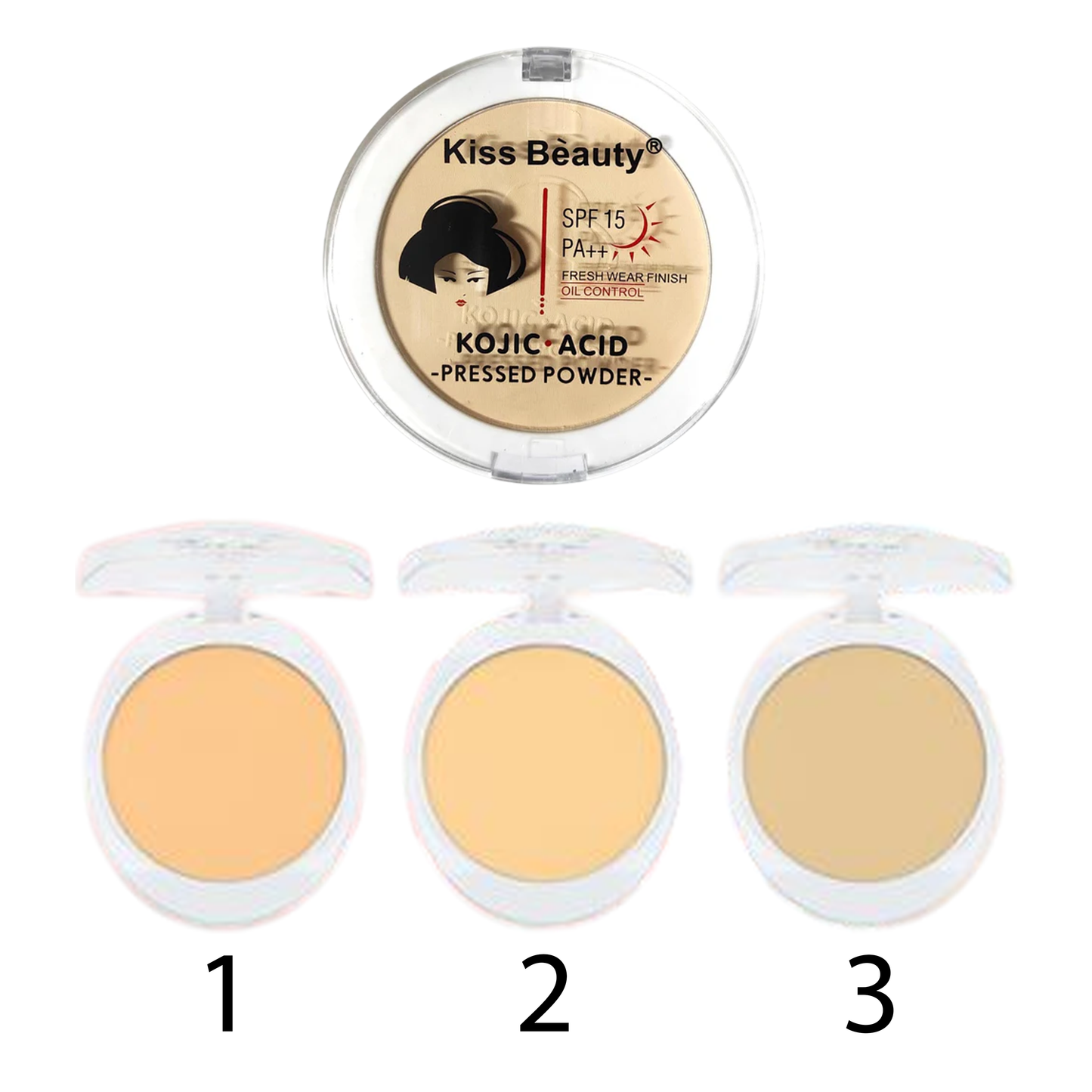 Polvo Compacto Kojic Acid - KISS BEAUTY
