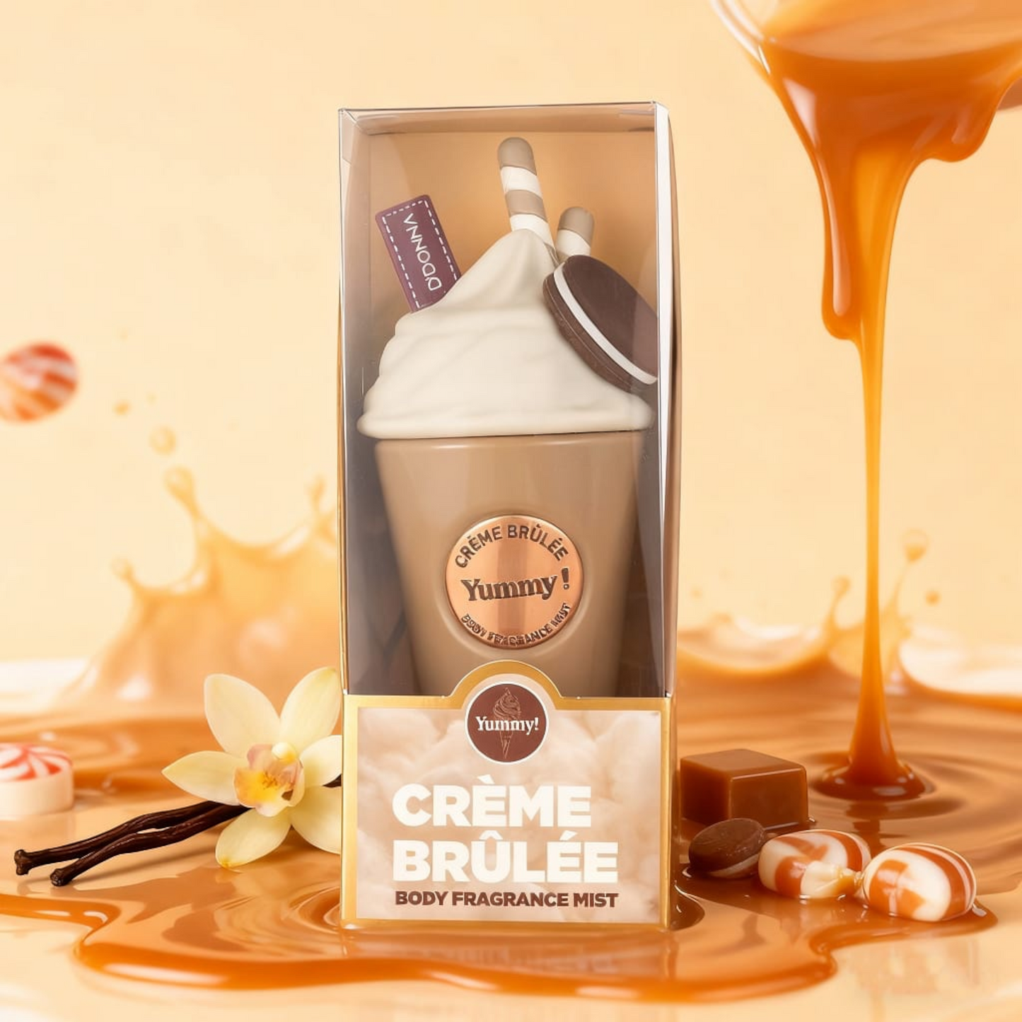 Body Mist Yummy Créme Brúlée 200ml - D´DONNA